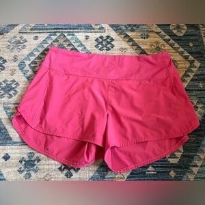 Lululemon Women's High Rise Speed Up Shorts 4” Size 14